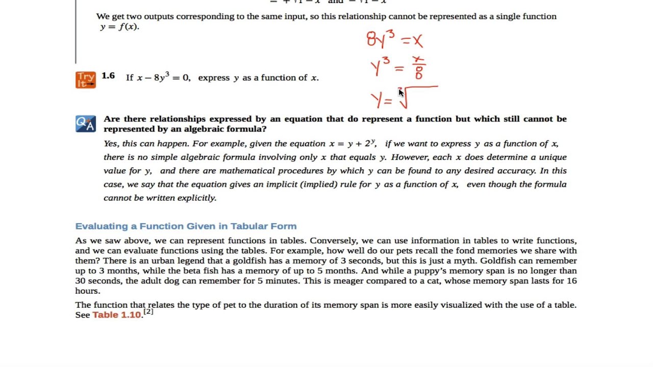 Openstax Precalculus OpenStax PreCalculus 'Try it' 1.6 - YouTube