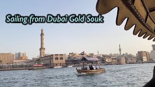 [4K] Dubai Abra Ride l Gold Souk to Souk Al Marfa by Asseth83 418 views 1 year ago 6 minutes, 49 seconds