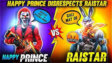 Raistar  Happy Prince Exposed 100%😡Raistar Challenged 1v1 Fight🔫 - Garena Free Fire
