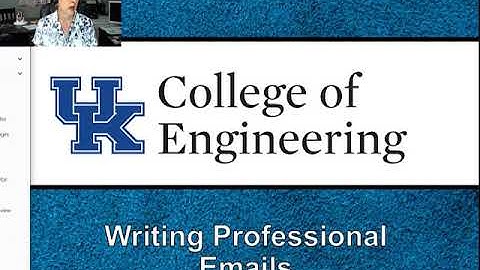 EGR 101 Week 11 Professional Emails