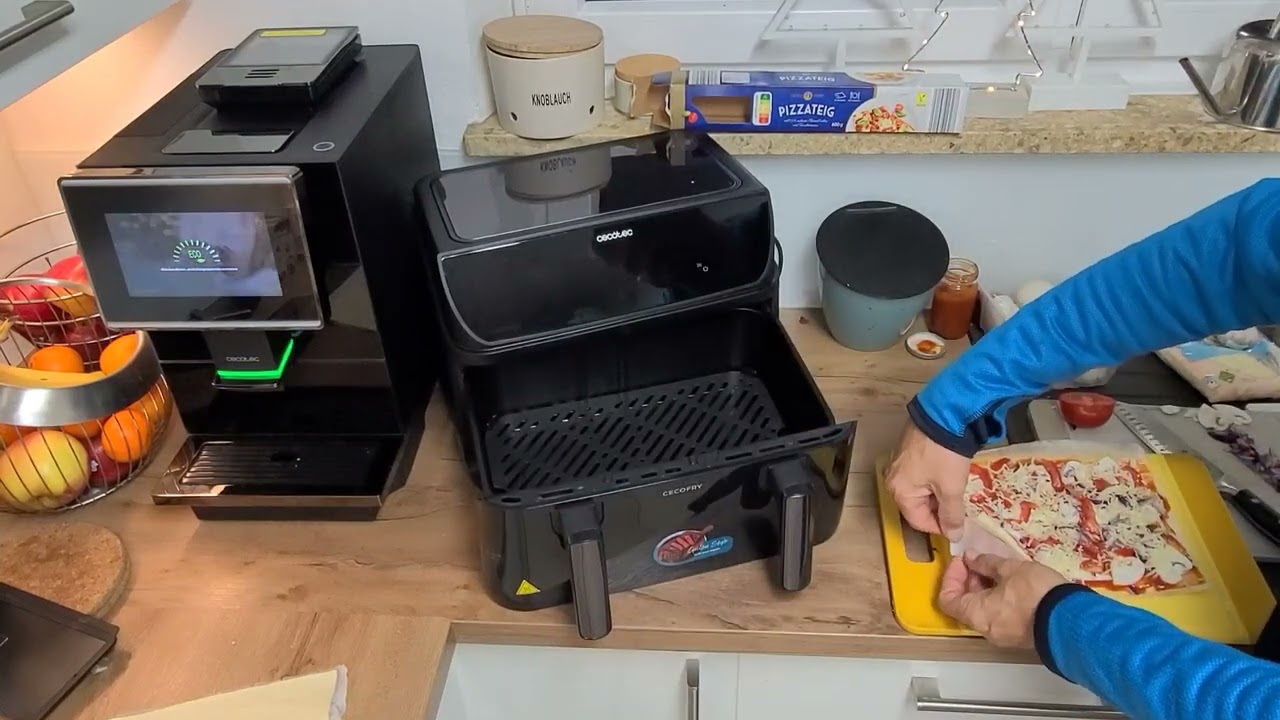 🍕 Erste Pizza in Heissluft-Fritteuse mit Grill Cecofry&Grill DuoHeat 10000