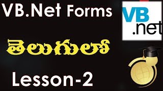 VB.Net Forms in Telugu-Starting VB.Net Forms-Lesson-2