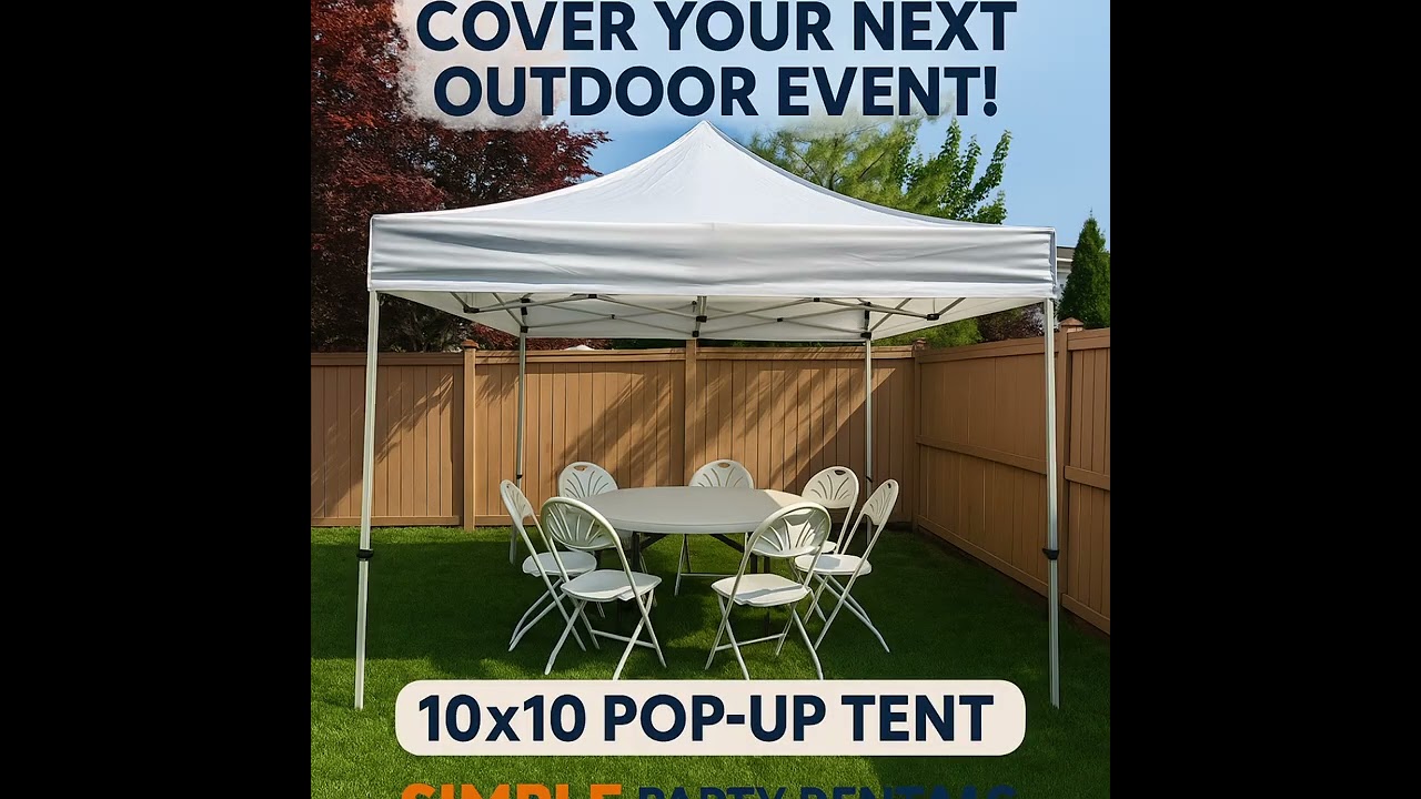 Versatile 10x10 Tent Event Setups | Simple Party Rentals