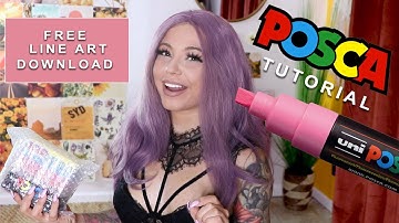 POSCA Pen Demo/Tutorial ! Tips, Tricks & My Process