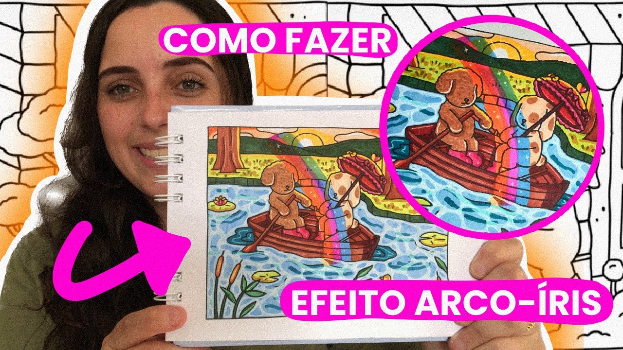 COMO PINTAR BOBBIE GOODS COM CANETA TOUCH | EFEITO ARCO ÍRIS - YouTube