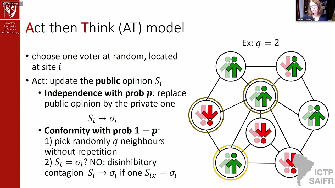 Workshop on Sociophysics - Katarzyna Sznajd-Weron and Maxi San Miguel