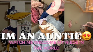 NEW YEAR, NEW AUNTIE!🎊I Helped My Sister Welcome My Niece Rylan🩷In the World + I Got Emotional!🥹