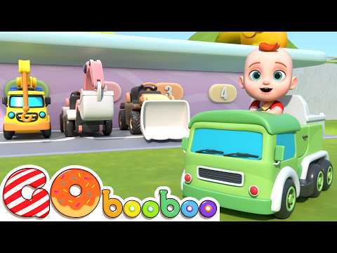 Construction Trucks Song | Excavator, Loader, Crane Truck | GoBooBoo Kids Songs & Nursery Rhymes