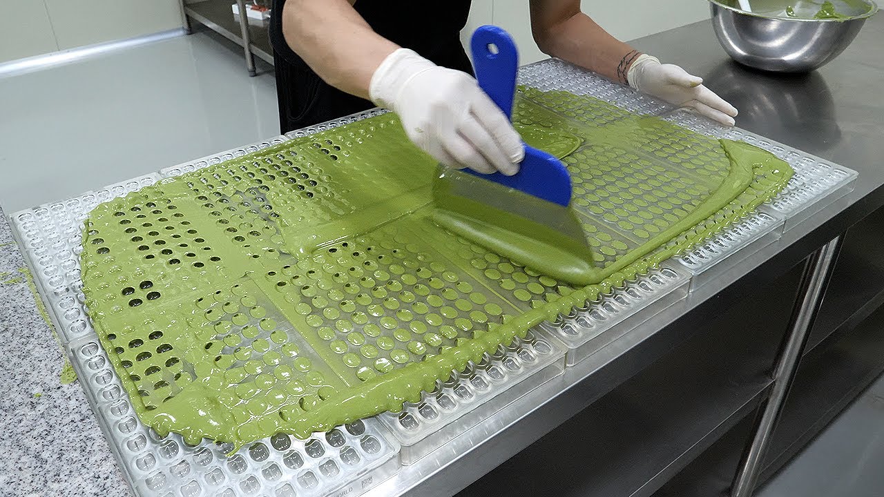 수제 말차 초콜릿 만드는 과정 / the process homemade green tea chocolate factory in korea