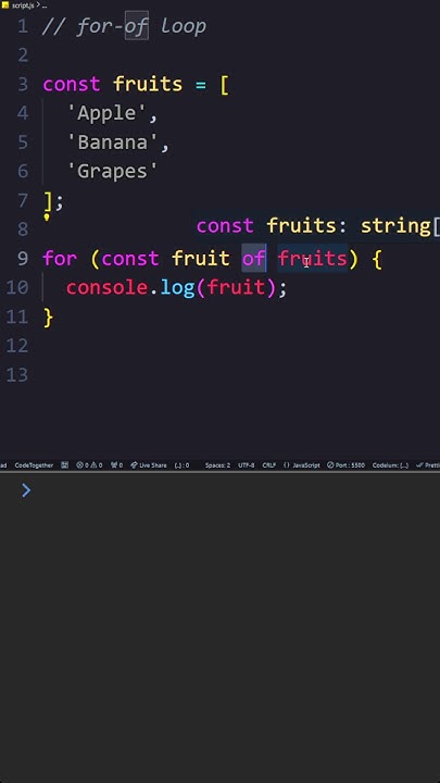 for-of loop in JavaScript | Day 28 of 45 Days JavaScript Challenge | # ...