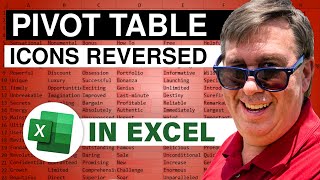 Excel Pivot Table Icons - Are They Reversed?  - Episode 2251
