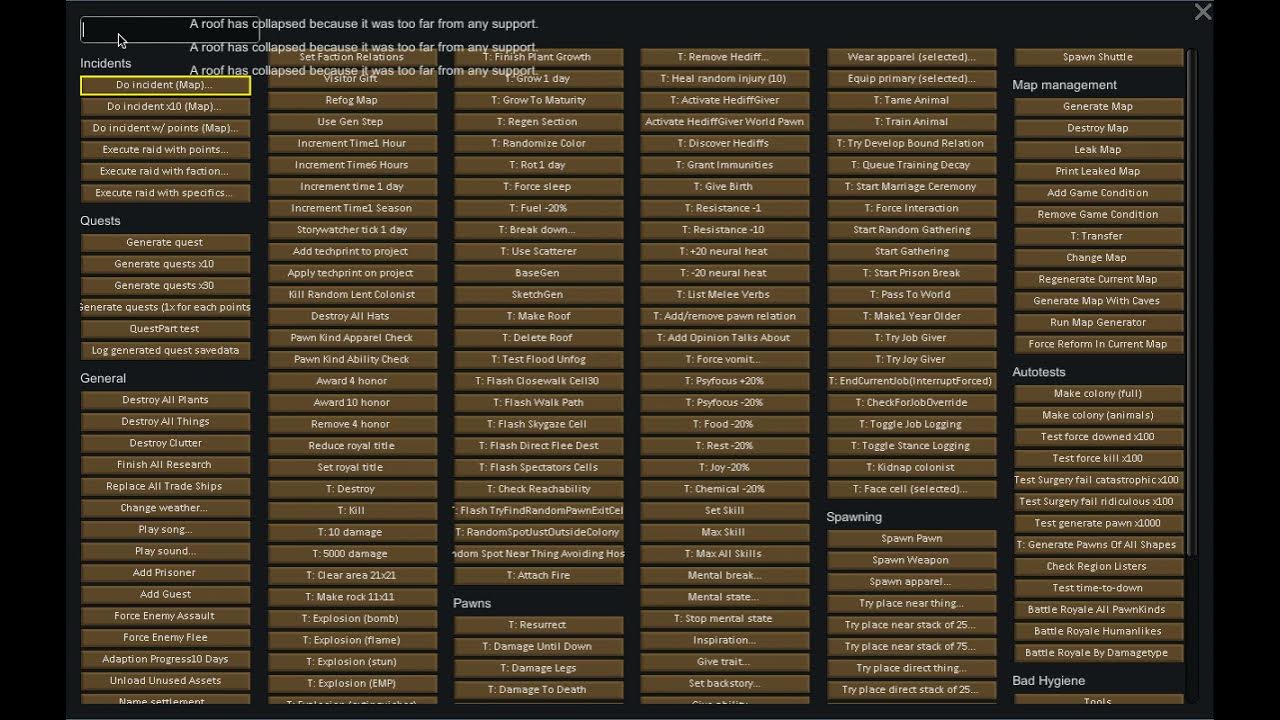 Rimworld How to remove heavy roof or mountain overhead WITHOUT MODS