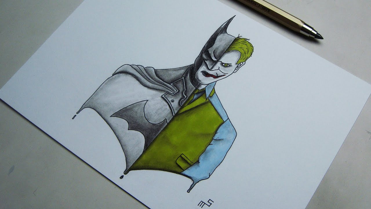 Speed Drawing: Batman vs Joker | Artwork - YouTube