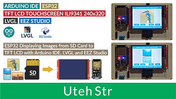 ARDUINO IDE + ESP32 + TFT LCD Touchscreen ILI9341 + LVGL + EEZ Studio | Display Images from SD Card