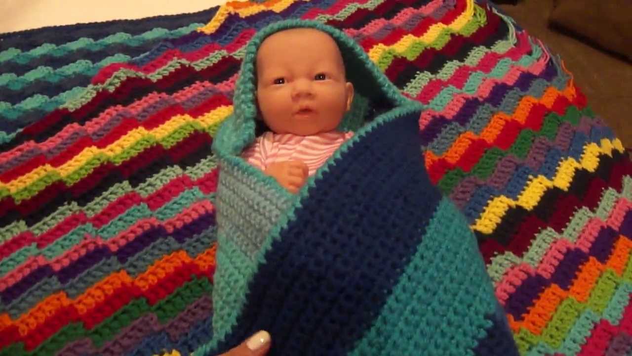 colorful crochet baby blankets YouTube