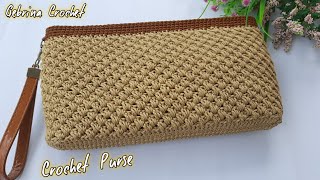 Cara Membuat Dompet Rajut Untuk Pemula - Dompet Rajut Terbaru Model Modern - Crochet Purse