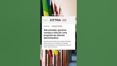 #reformaadministrativa: nova proposta do governo #lula?