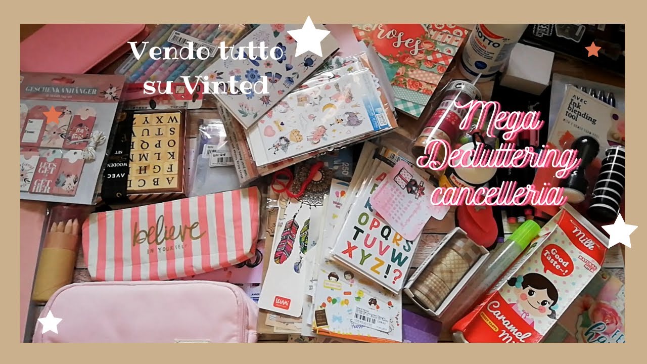 MEGA DECLUTTERING CANCELLERIA parte 2 📖🖋 Vendo tutto su VINTED