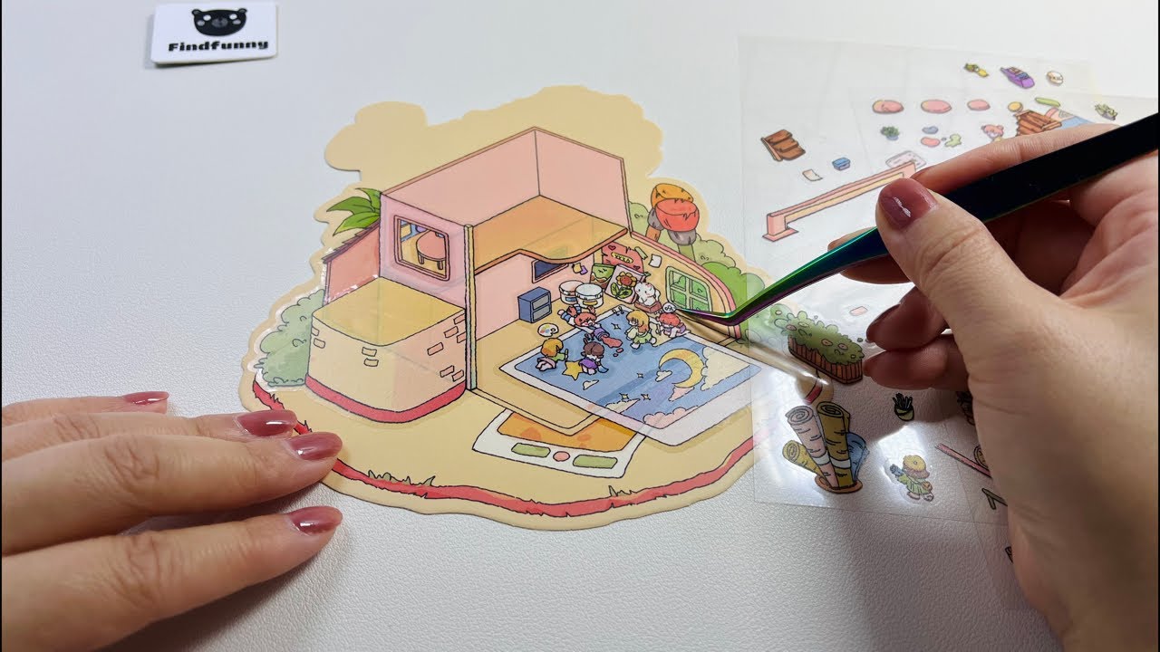 🔴Live now: DIY 3D scene stickers | Relaxing | Sticker together - YouTube