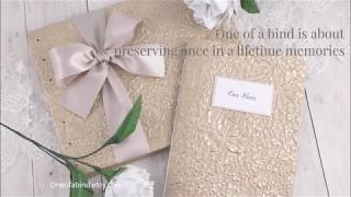 Wedding Guest Books, Vow Booklets, Photo Albums By One of a Bind