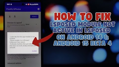 How to Fix Lsposed on Android 14/15 Beta 4