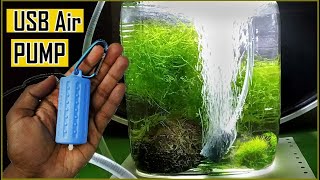 USB Air Pump for Aquarium Fish Tank | Silent Low Noise Pump | Unboxing & Testing.