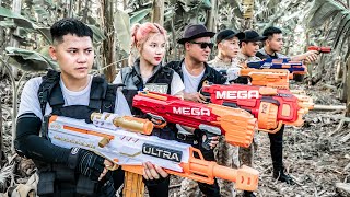 LTT Game Nerf War : Couple Warriors SEAL X Nerf Guns Fight Mr Zero Crazy CrossFire Crime Squad