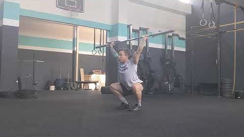 pause snatch balance drill + overhead squat