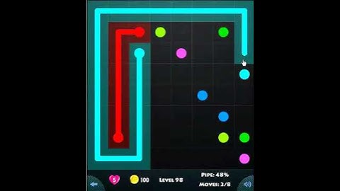 flow game facebook - beginners pack level 98 Connect the dots