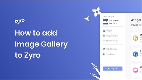 How to add an Image Gallery to Zyro