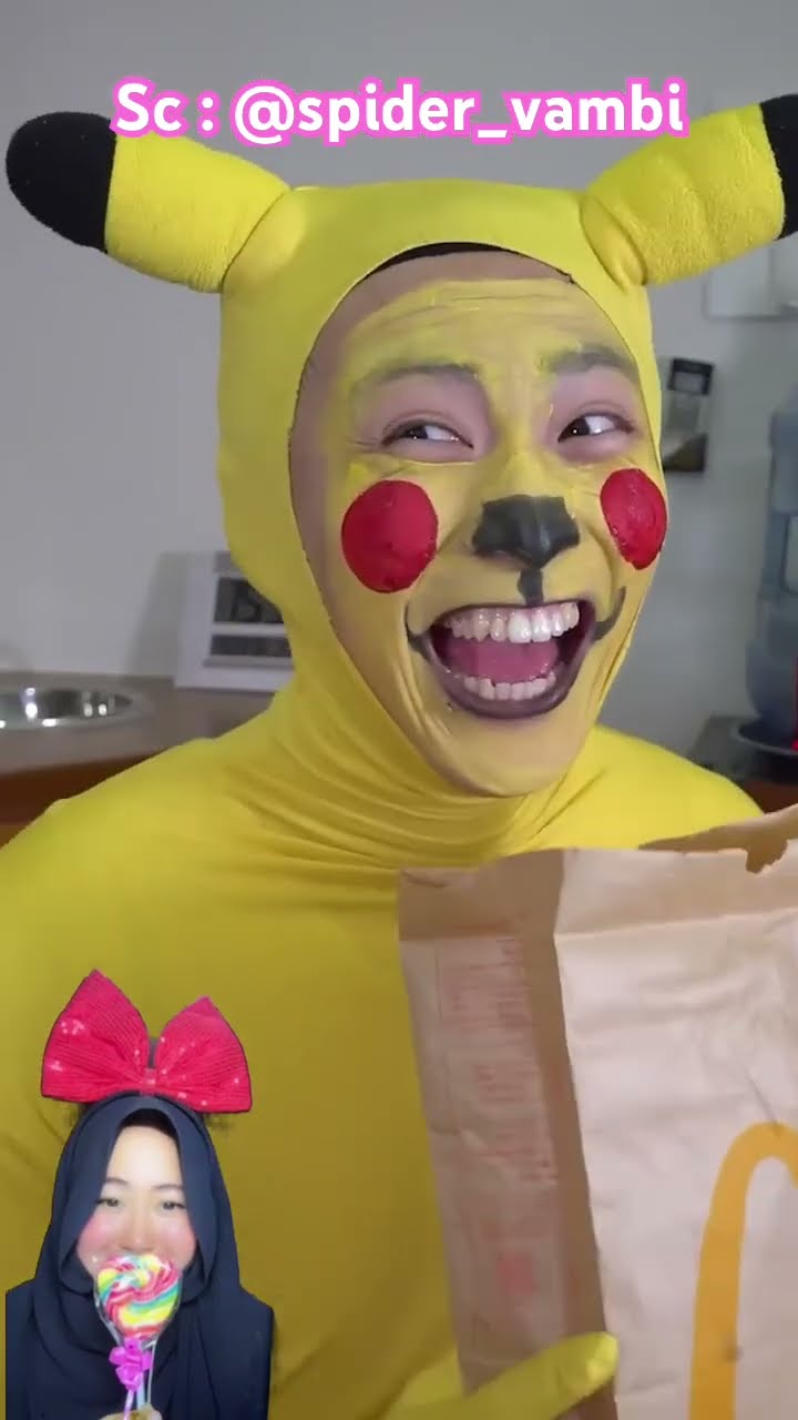 PIKA PUNYA KANTONG AJAIB ⁉️SPIDY DIRUBAH JAFI BURGER ? #funny #shorts