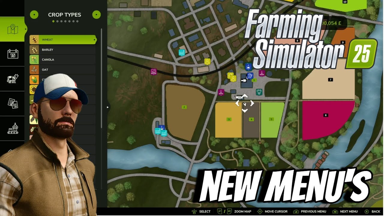 New Menu's- Farming Simulator 25 FS25 XBOX - YouTube