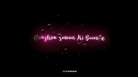 Trending Rain Drops Lyrical Video Editing|Tume barish bada yad karati hai|Glowing Text Effect Status