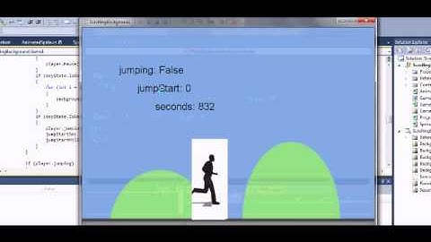 Scrolling Background with Running Man Demo in XNA