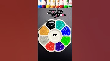 Squid Game2 mixing guess mixed color #satisfying #colormixing #shortvideo #shorts #colorfusiontv