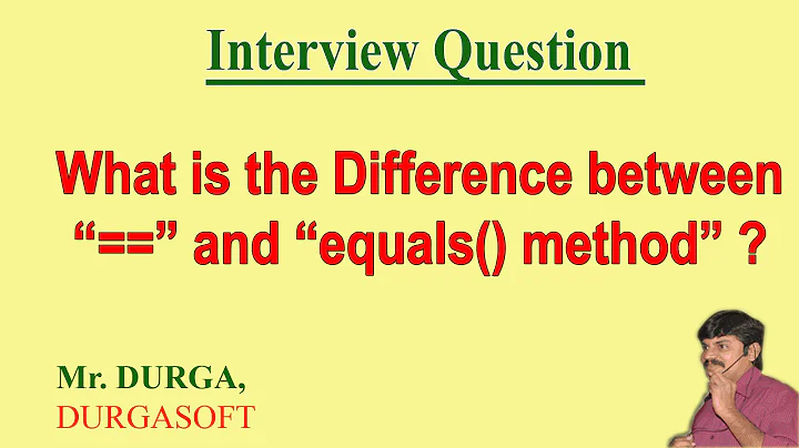 Difference between "== operator" and "equals() method"  in java?