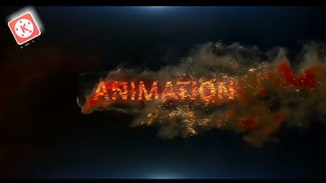Fire text animation kinemaster ll  kinemaster tutorials  tech trend creation