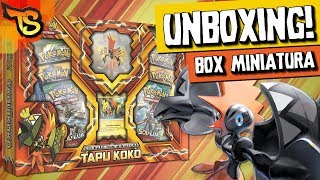 Box de Cartas - Pokémon - Tapu Koko - Miniatura - 37 Cartas - Copag