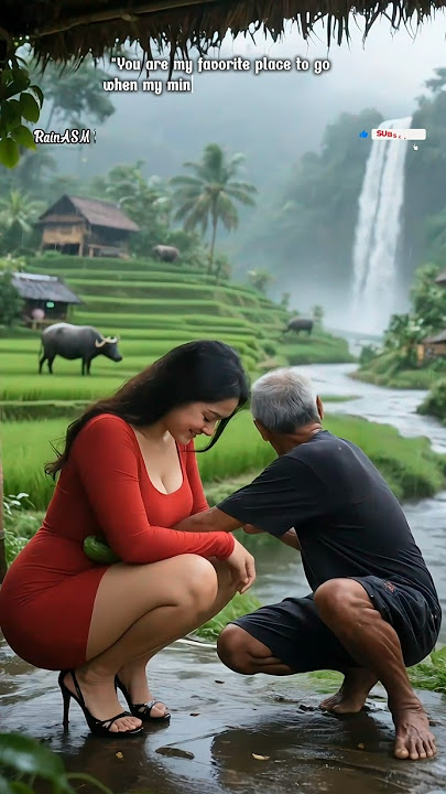 heavy rain in villagelife girl loves it🌧️Rain Sounds for Sleeping #rain #asmrrain #rainsounds