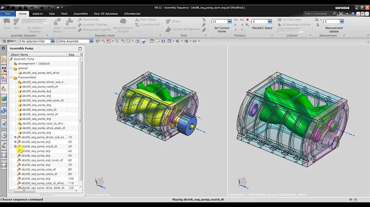 NX CAD Assembly : Step by Step How to Create Assembly Sequence