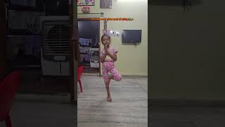 Ira Ne Aaj Yoga Kiya 🧘‍♀️ Healthy Morning Start ❤️  #kidslearning #krishnamantra #cutekids