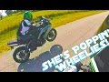 Teaching My Girlfriend How To Wheelie!