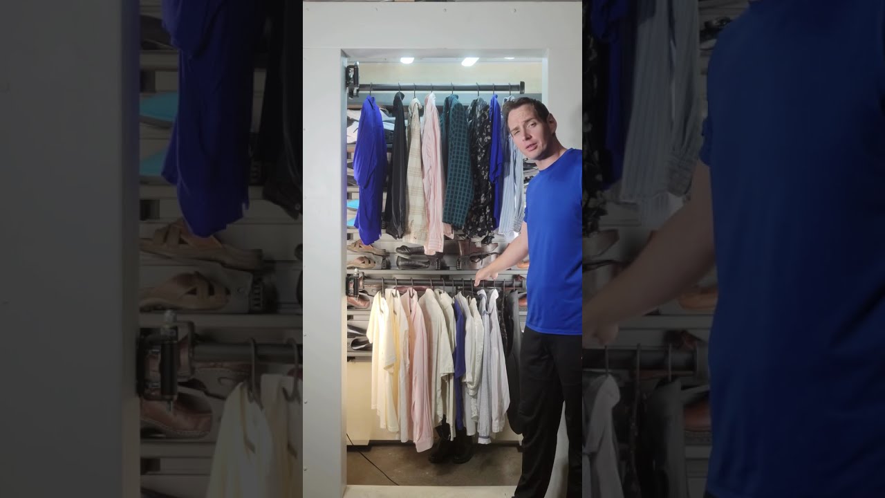Clever Closet Rods Before & After: DOUBLE Your Space with Rotating Pull-Out Rods! (Full Demo)