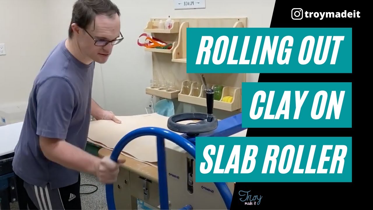 How To Roll Out Clay In The Slab Roller, Pottery For Beginners