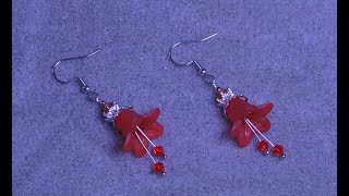 Tutorial:  Earrings. Very easy and elegant. Очень простые и миленькие сережки.