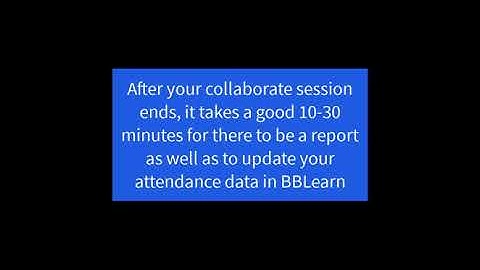Integrating Automatic Attendance in Collaborate Ultra with Blackboard Learn
