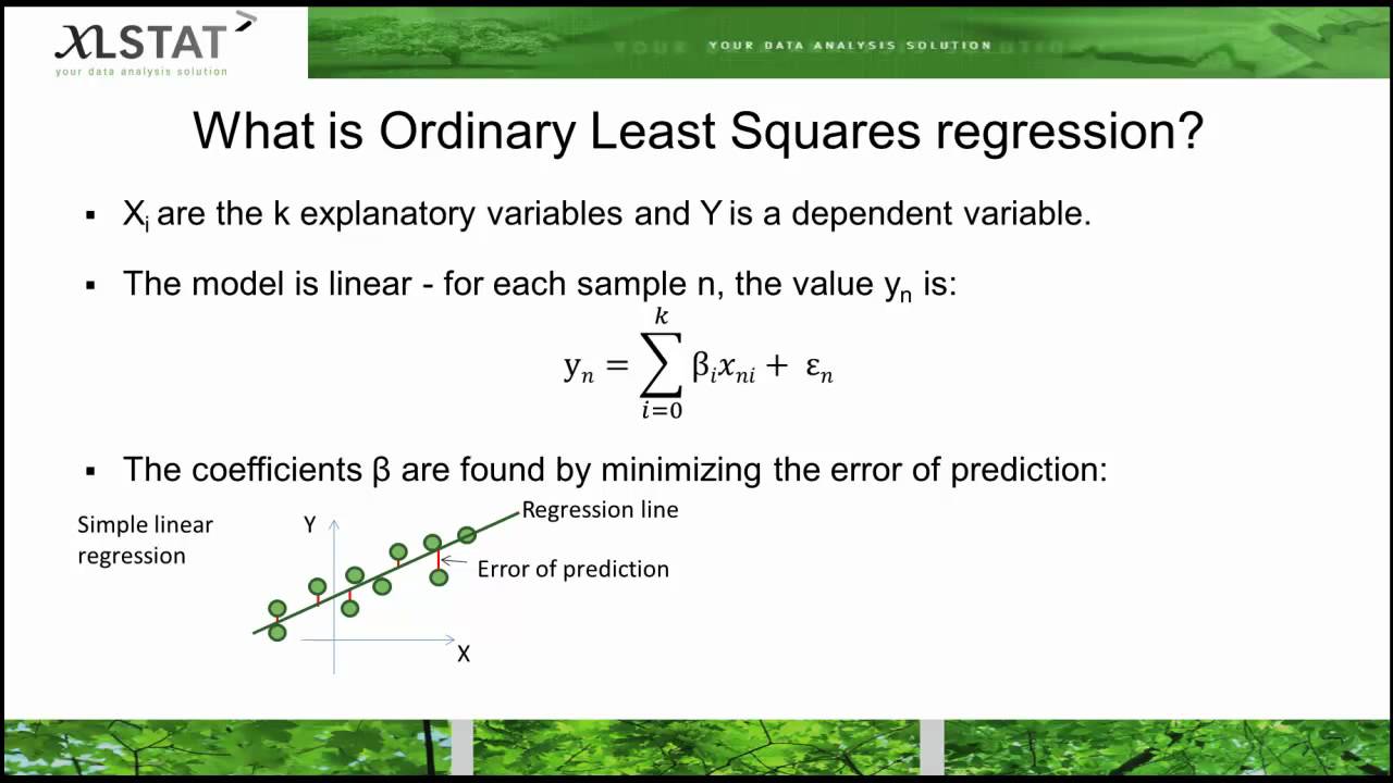 Ordinary Least Squares regression or Linear regression ...