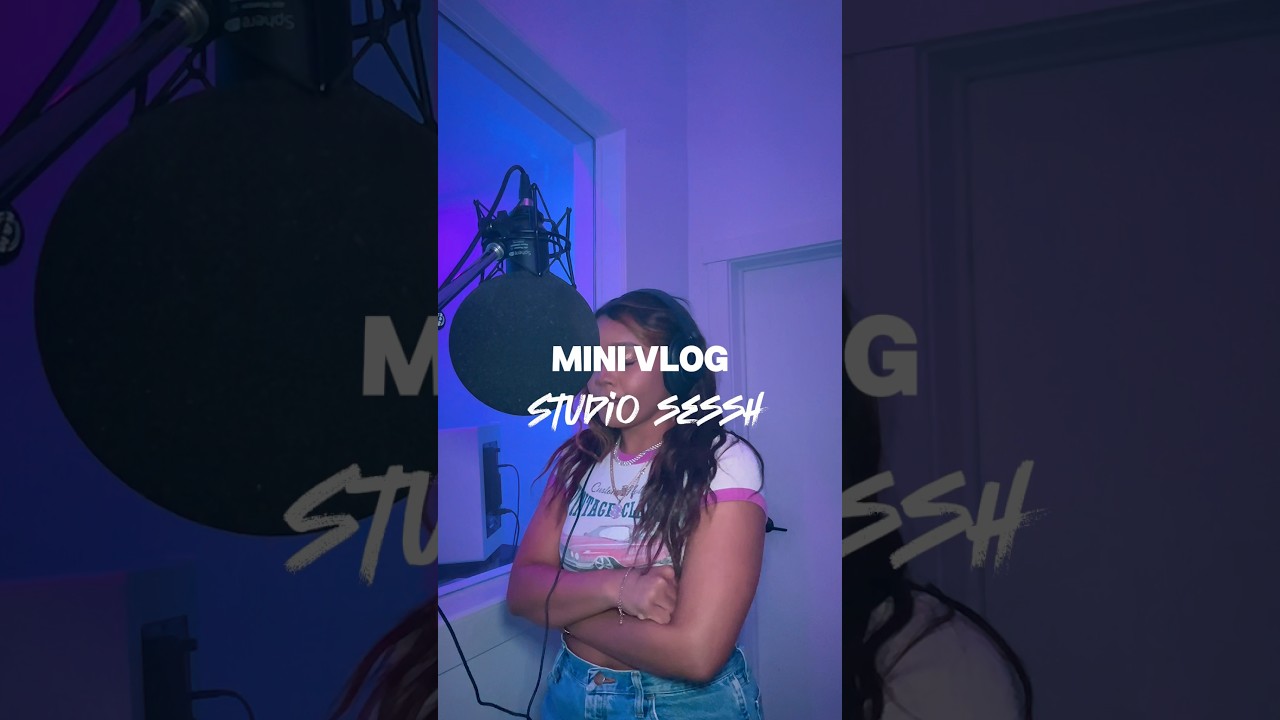 Mini Vlog 4: Studio Session pt.2 #studio #music #shorts #singer - YouTube