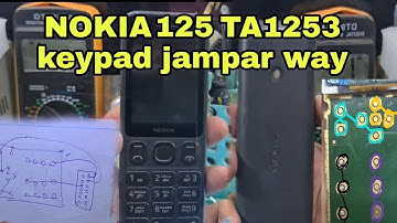 Nokia 125 (Nokia TA-1253) all keypad jampar solution