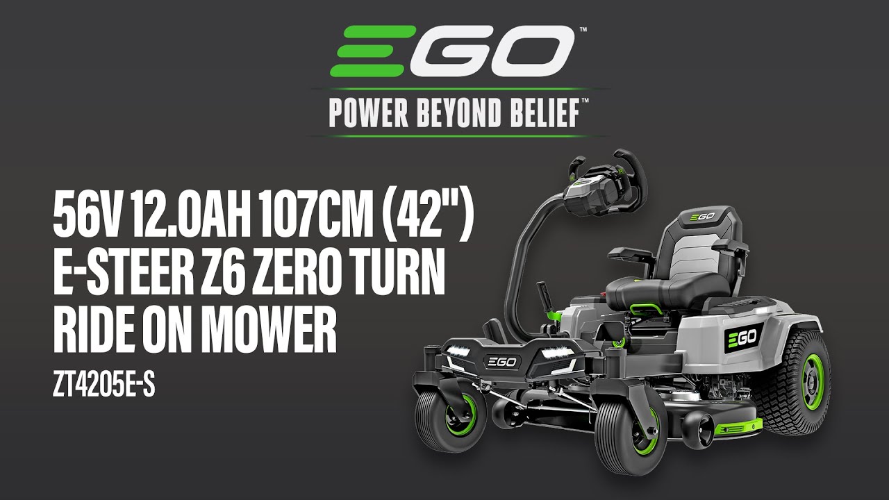EGO 56V 12.0Ah 107cm (42) Brushless Cordless E-Steer Z6 Zero Turn Ride On  Mower - ZT4205E-S 